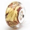 Glas Bead (No 54) gold/orange - Neu