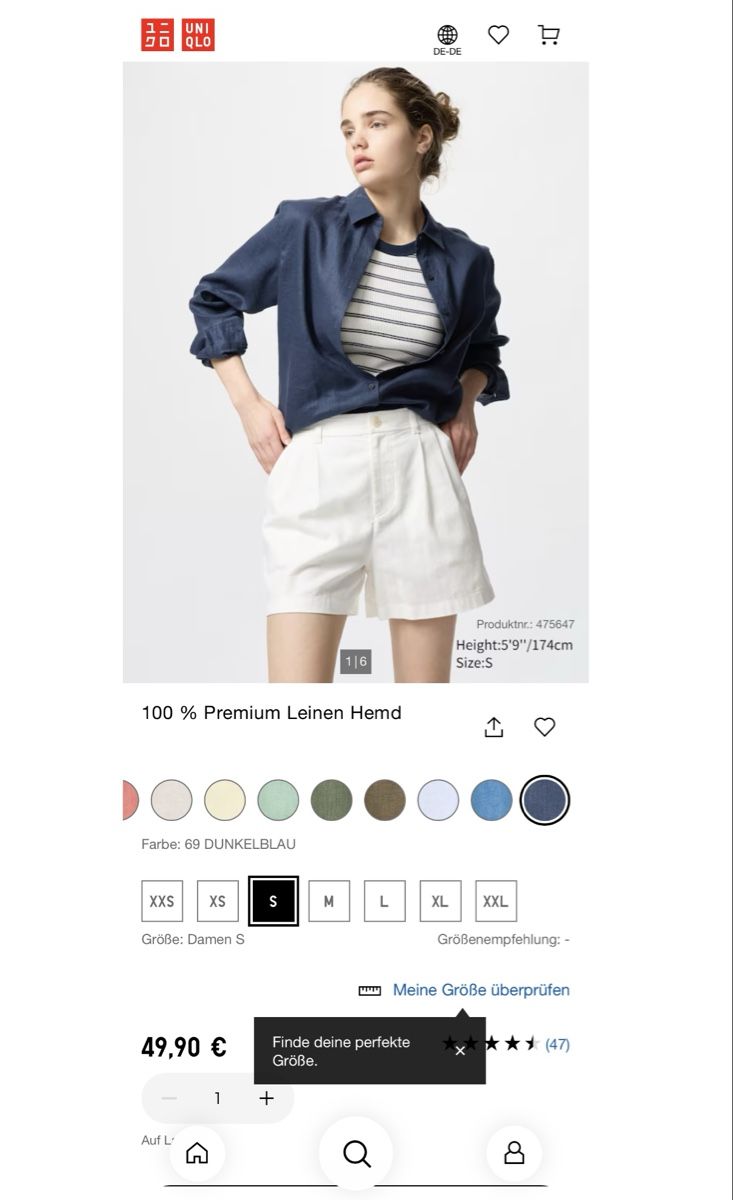 Uniqlo Blusen: UNIQLO 100% linen blouse XS – Gebraucht aus Buchs AG von sxf96 1
