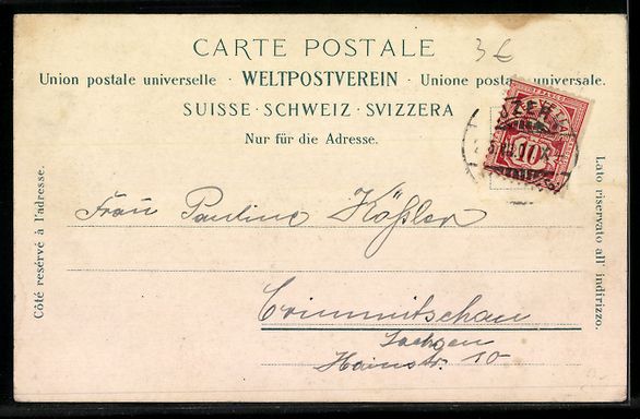 Cartoline postali: Frutigen, Die Tellenburg an der Strasse  – Usato da Berlin venduto da bartko-reher 1