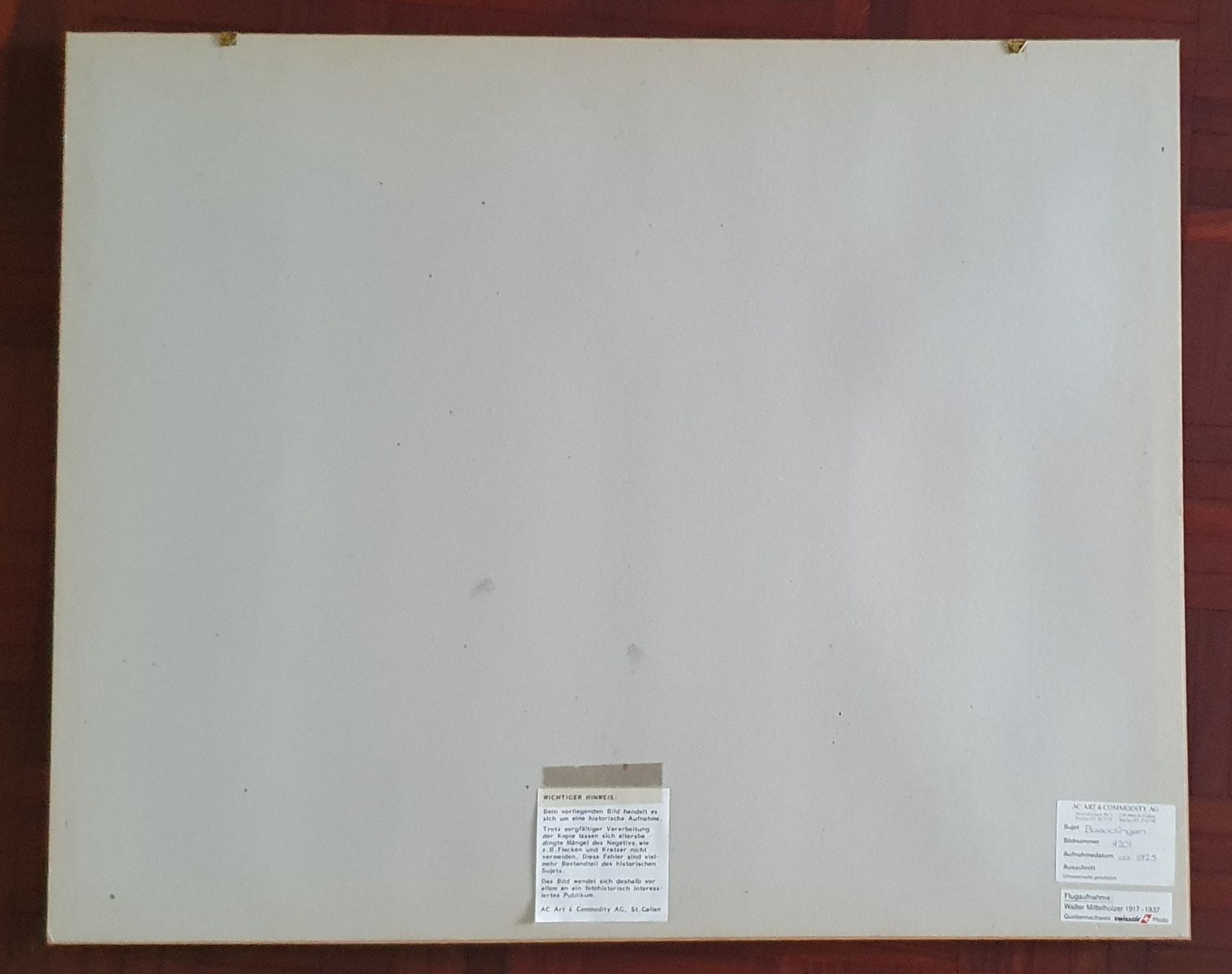 Poster & Bilder: Grosses Bild - Flugaufnahme von Basadingen  - um 1925 – Gebraucht aus Kreuzlingen von Rschweiz1 5