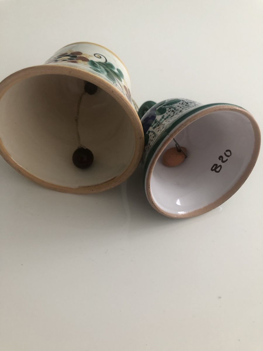 Campanacci mucche: 2 Keramik Glocken, handbemalt – Usato da Basel venduto da tar92 5