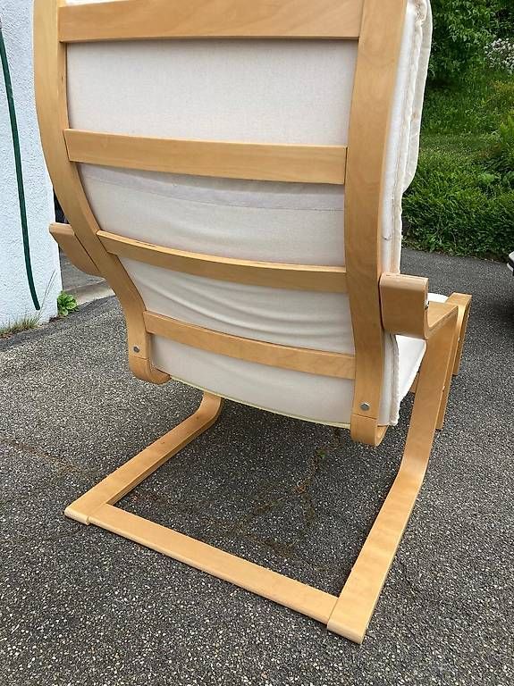 Ikea Poltrone: Ikea Poäng Sessel und Hocker – Usato da Luzern venduto da sto_777 1