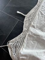 Hängematte weiss mit Häkelrand, guter Zustand