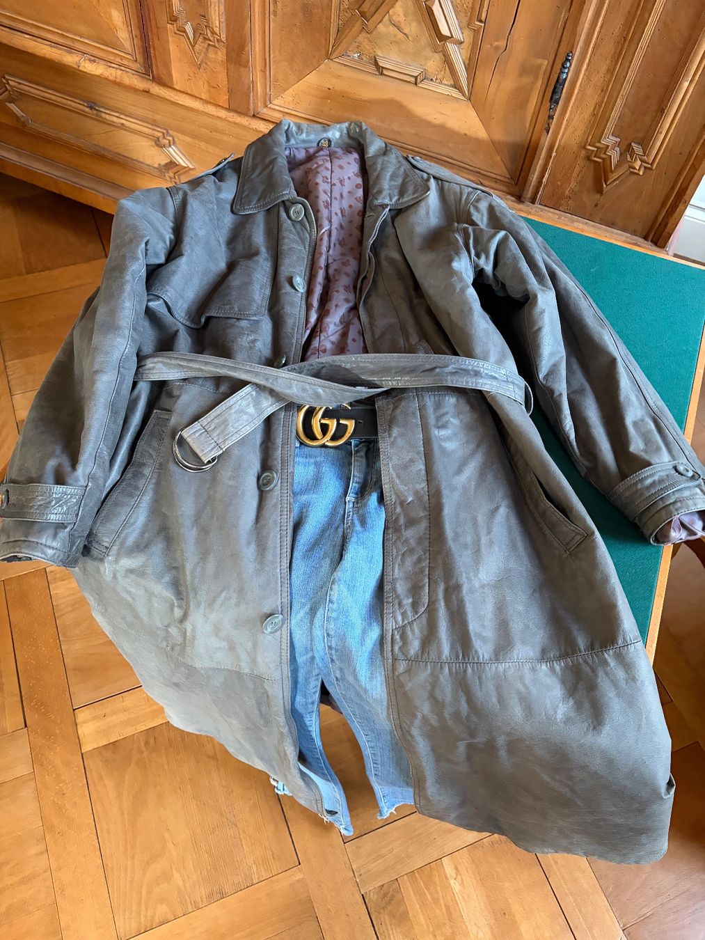 Mäntel: FREY COLLECTION Trenchcoat 100 % Lammleder Größe 48 – Gebraucht aus Interlaken von Bona55 4