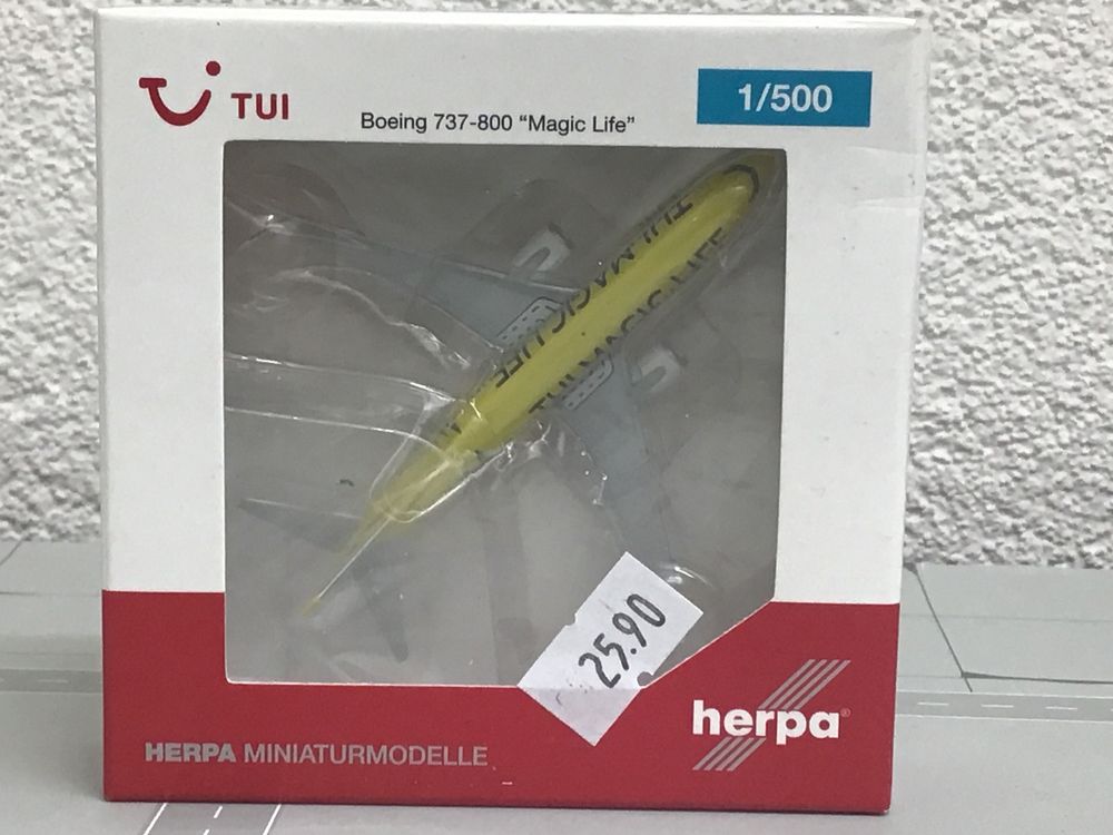 Herpa Modelvliegtuig Lufthansa Boeing 787-9 Dreamliner, miniatuur op schaal 1:500, verzamelstuk, model zonder standaard, metaal, normaal