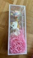 Geschenkset Rose mit Teddybär und "I LOVE YOU"-Schild, neu