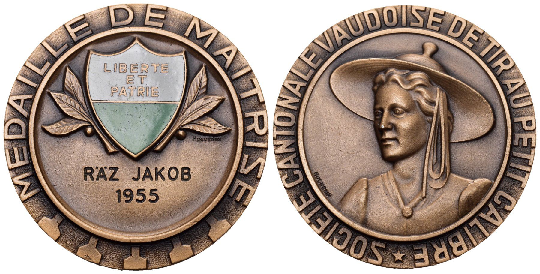 Medaglie: Waadt 1955 – Usato da Bern venduto da numismatictops