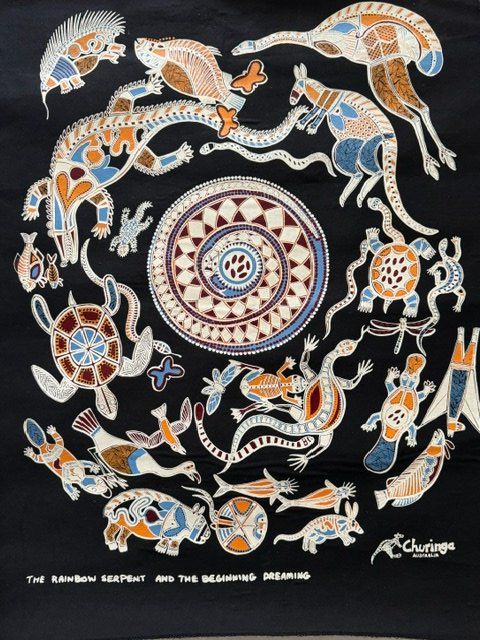 Foto & Immagini: ABORIGINES BILD - THE RAINBOW SERPENT AND THE BEGINNING ... – Usato da Honau venduto da Ritika