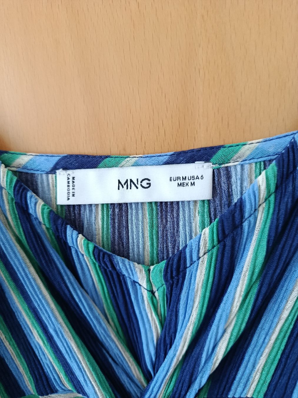 Mango Robes: Robe longue MANGO rayée bleue verte taille M – Neuf (Voir description) à Moutier par Etoilesupersonic 1