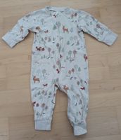 Lindex Pyjama Gr. 74 - Waldtiere Reissverschluss