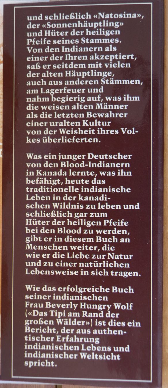 Bücher: Vater Sonne, Mutter Erde von Adolf Hungry Wolf – Gebraucht aus Glattfelden von Vrenely 9