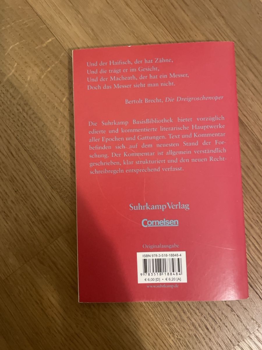 Libri: Bertolt Brecht - Die Dreigroschenoper – Usato da Cham venduto da livvv 1