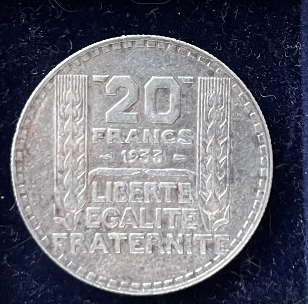 Tutti le monete: 20-Francs-Silbermünze 1933 – Usato da Ennetbürgen venduto da Peter12345 1