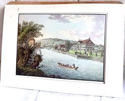 Die Fabrik am Letten Aquarell