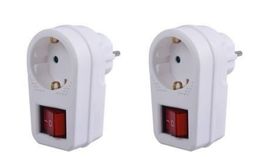 ZWISCHENSTECKER SIMPEX BASIC mit Kippschalter 2 Stk