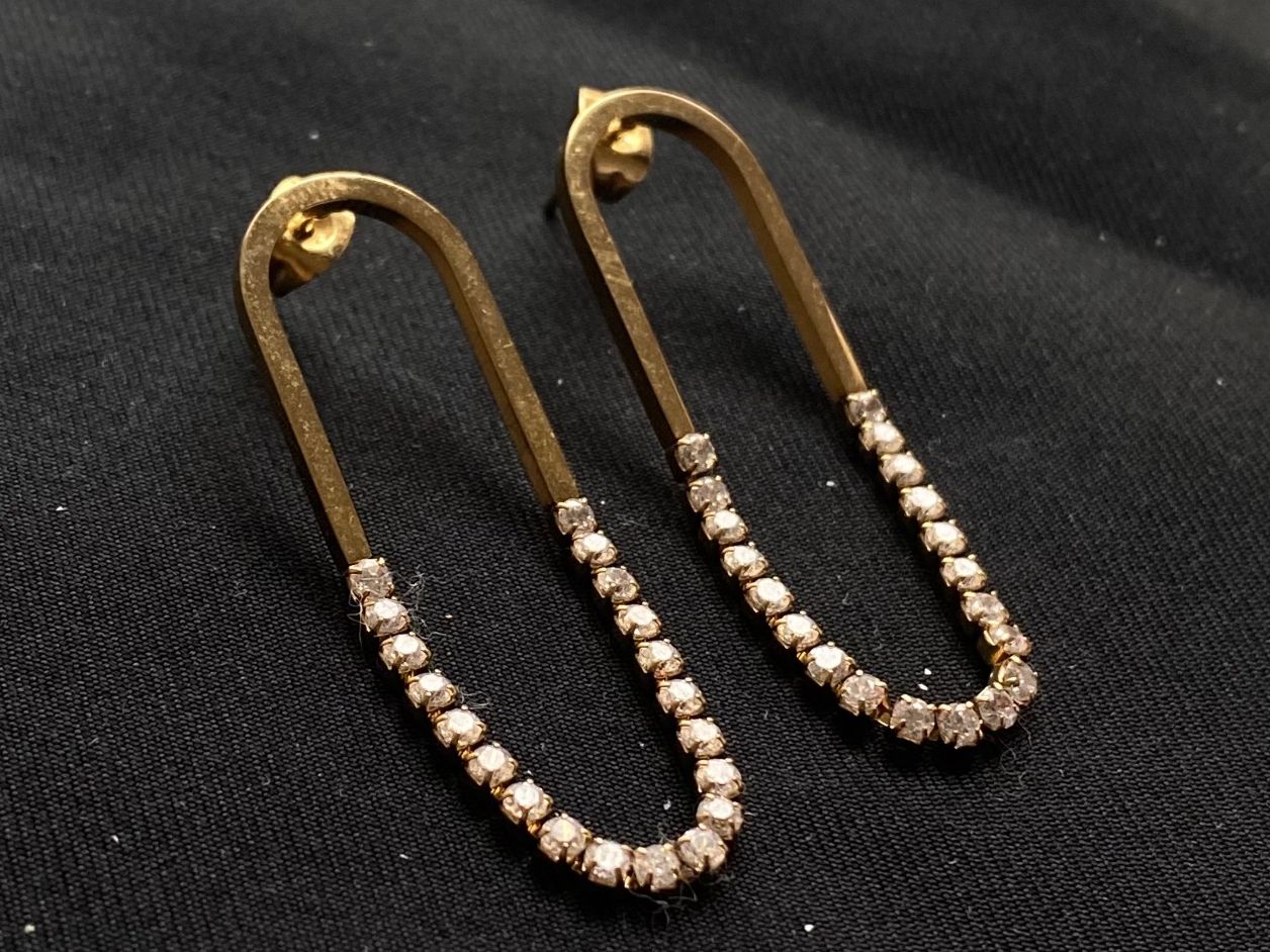Orecchini pendenti & Orecchini a lobo: 18KGP Zirkonia Ohrstecker – Nuovo (secondo la descrizione) da Givisiez venduto da dor_xb9k 1