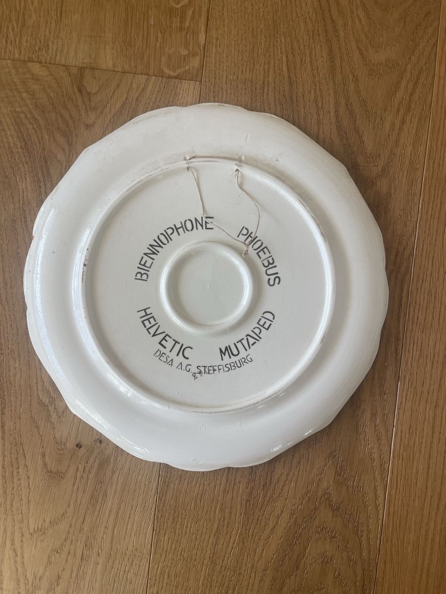 Piatti: 2er Set Vintage Schweizer Zierteller – Usato da Oberkirch LU venduto da Pablo49 2