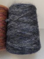 Mohair & Wolle von Lineapiu, Art. Dahlia 390g neroblu grigio