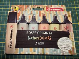 Stabilo Boss Original NatureColors 6 Textmarker neu