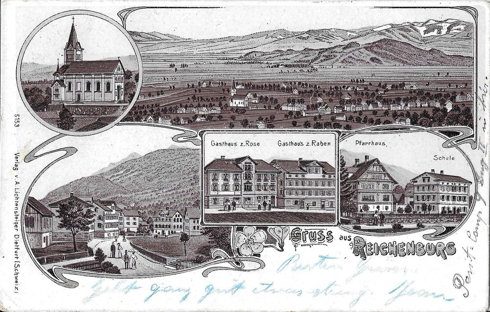 Karte Reichenburg 1906 (Gebraucht) in Zürich für CHF 37 – mit Lieferung ...