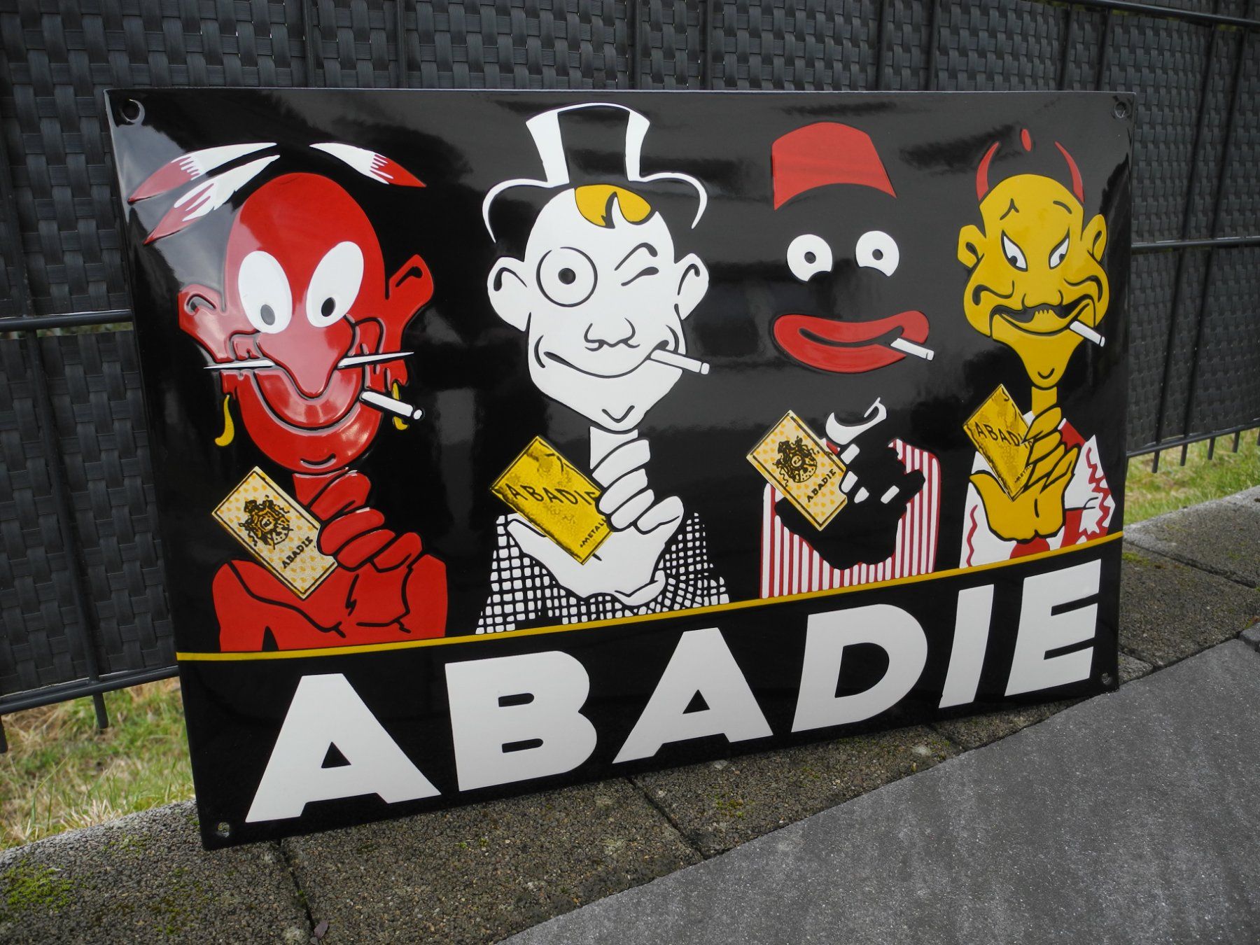 Ecriteaux: ABADIE ZIGARETTENPAPIER EMAILSCHILD – Neuf (Voir description) à Reinach AG par Huckleberrysix 1