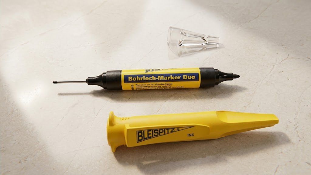 Penna & Evidenziatori: BLEISPITZ Bohrloch-Marker Duo mit Köcher – Nuovo e nell'imballaggio originale da Jegenstorf venduto da Bracher_Store