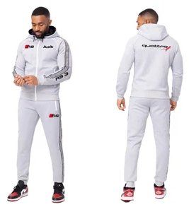 Trainingsanzug Audi RS Grau Jacke und Jogging Training Gr.M