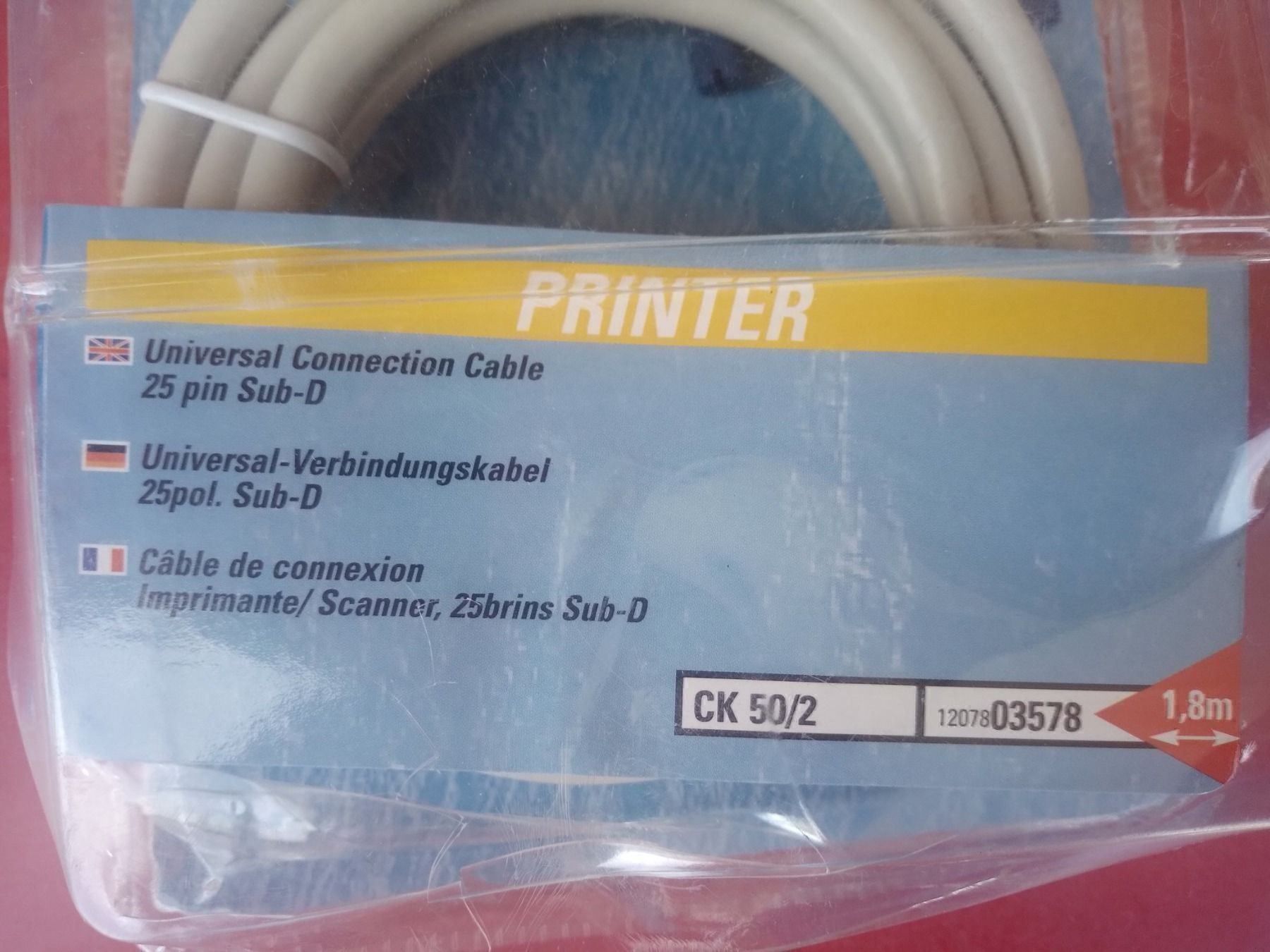 Kabel: Cavo universale x printer, scanner,modem – Neu und originalverpackt aus Porza von ulletta1 2
