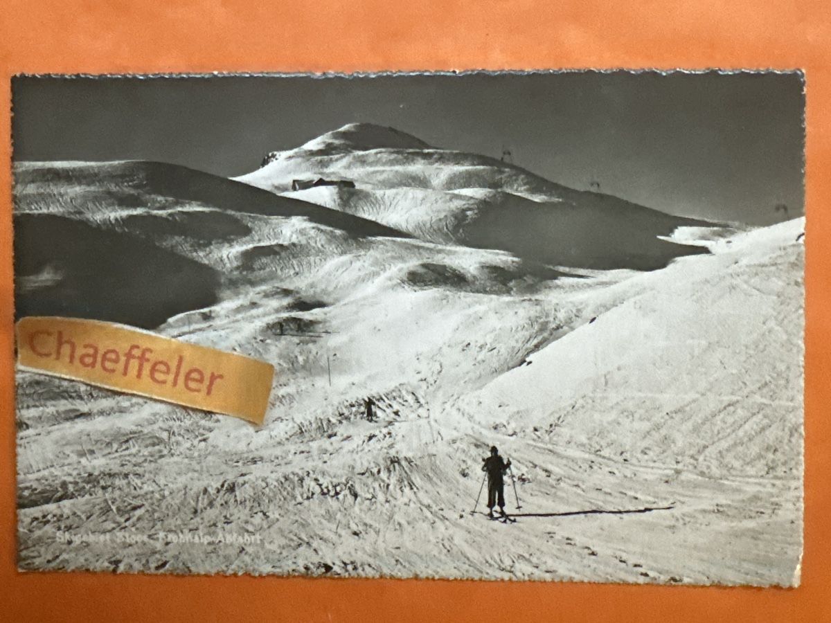 Cartoline postali: 1947 Sporthotel Stoos – Usato da Zürich venduto da Chaeffeler