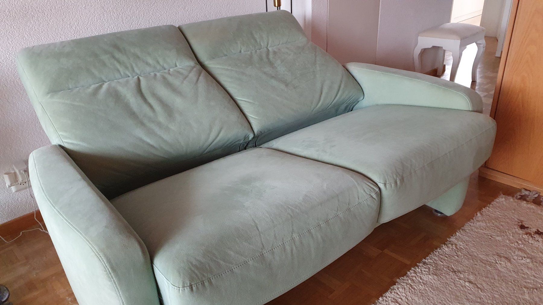 Divani: 2 er Sofa mintgrün Velour – Usato da  venduto da  2