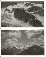 Bernina GR 2 Fotos 17.3 x10.3 cm noch gr. Gletscher 1936