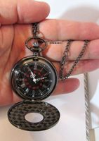 NEU Taschenuhr und Umhängeuhr Keramikeffekt