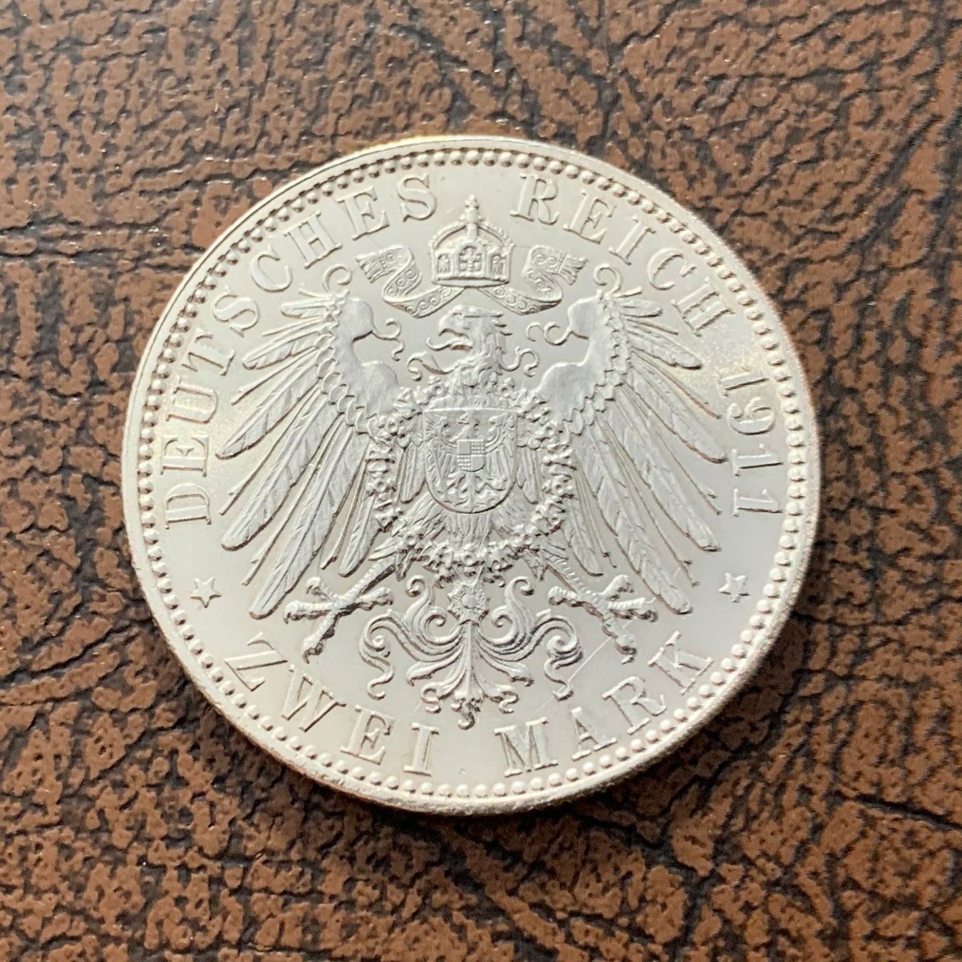 Tutti le monete: 2 Mark Silber Bayern 1911 D -unc – Usato da Reitnau venduto da tb-muenzen