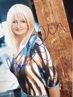 Bonnie Tyler - Original in person Autogramm auf Foto