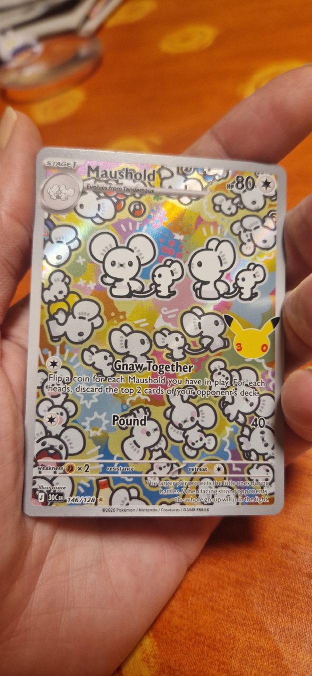 Pokémon Carte collezionabili: Maushold 146/128 ENG – Nuovo (secondo la descrizione) da Wettingen venduto da pie_5hv7 2