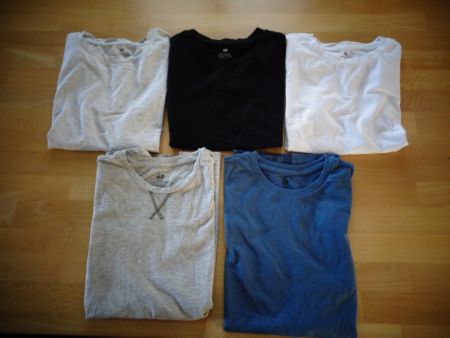 5 T-Shirts H&M Grösse 158 Basic