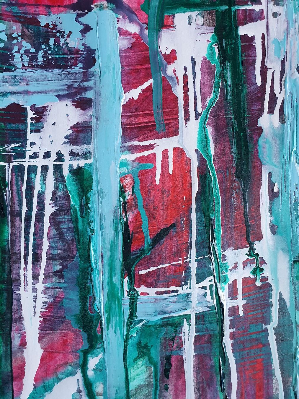 Dipinti: Abstrakte Malerei Acryl auf Papier A3 – Nuovo (secondo la descrizione) da Wimmis venduto da hel_m26m 2