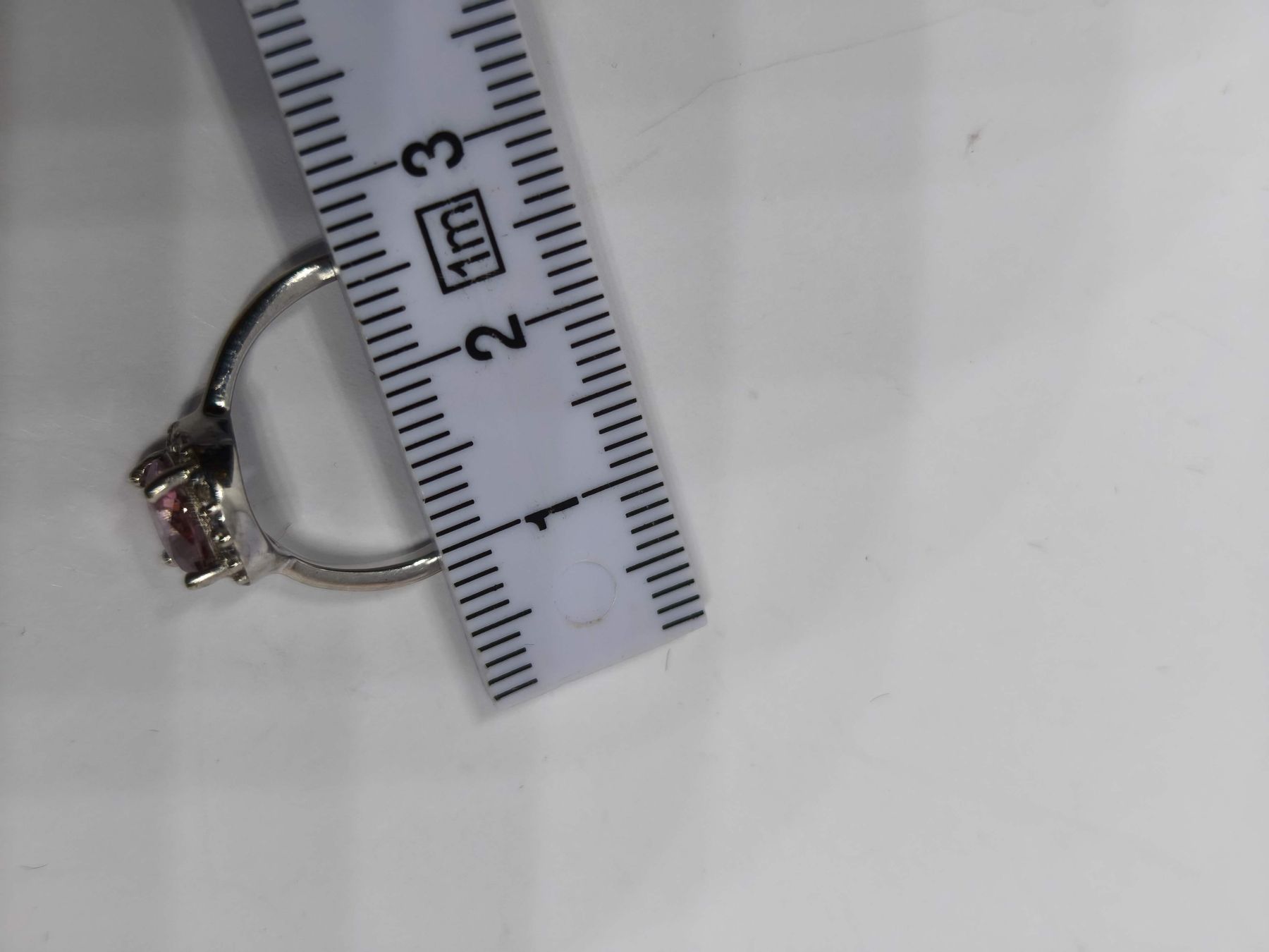 Anelli: Pinker Moissonite Ring Silberring 925 Grösse verstellb – Usato da St. Gallen venduto da GIULESGG 8