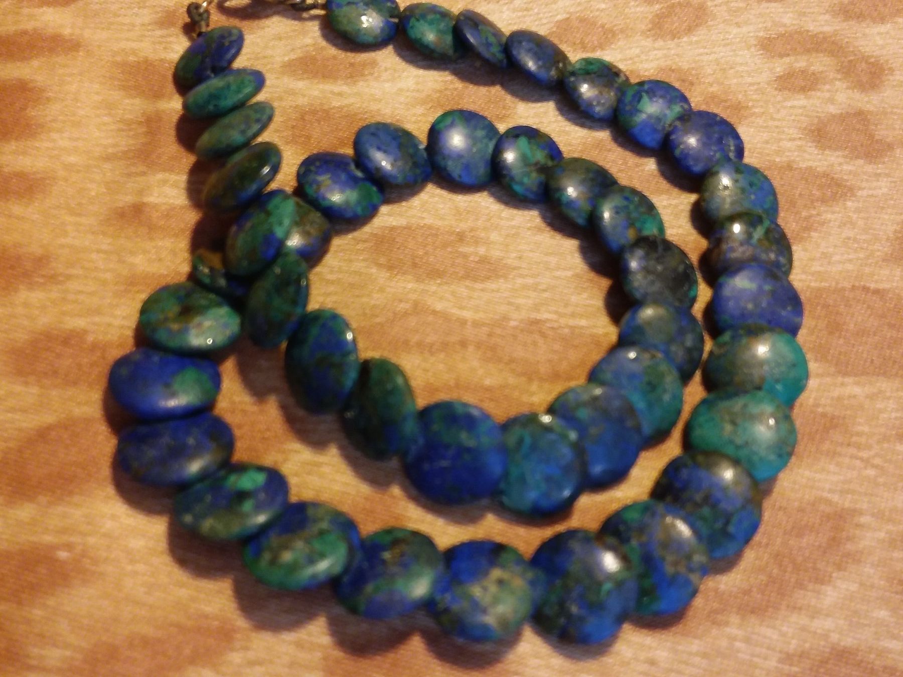 Catenine: Wunderschönes Azurit-Malachit Collier Halskette – Usato da Zürich venduto da sanwit 5