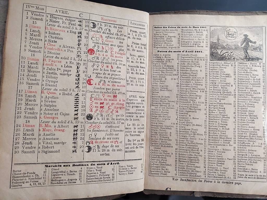 Libri: Almanach historique 1885 – Usato da Fully venduto da mirard 1