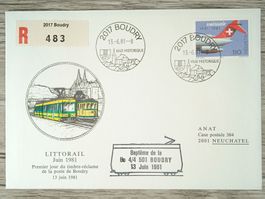TR03 Enveloppe + Timbre Suisse 1981