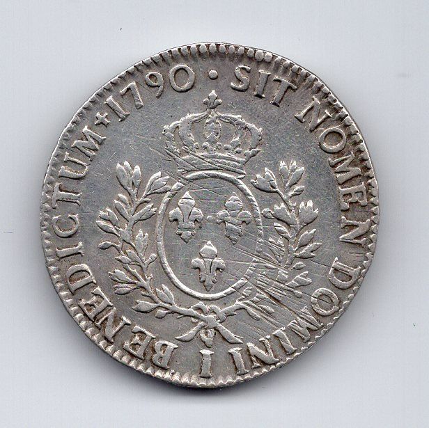 Tutti le monete: (433) Frankreich, Ecu 1790 Limoges, fast stgl – Usato da Rüthi (Rheintal) venduto da erdnuessli1