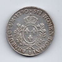 (433) Frankreich, Ecu 1790 Limoges, fast stgl