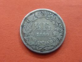 1/2 Fr. 1899  -  Ungereinigt  -