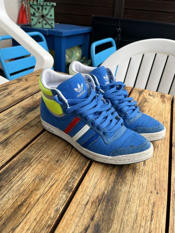 Baskets Adidas Bleu Jaune Fluo Vintage T.36 Comprare su Ricardo