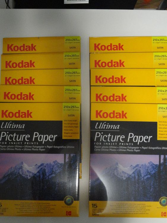 Ancien papier photographique médaillé Kodak double poids 5x7 G3 en boite