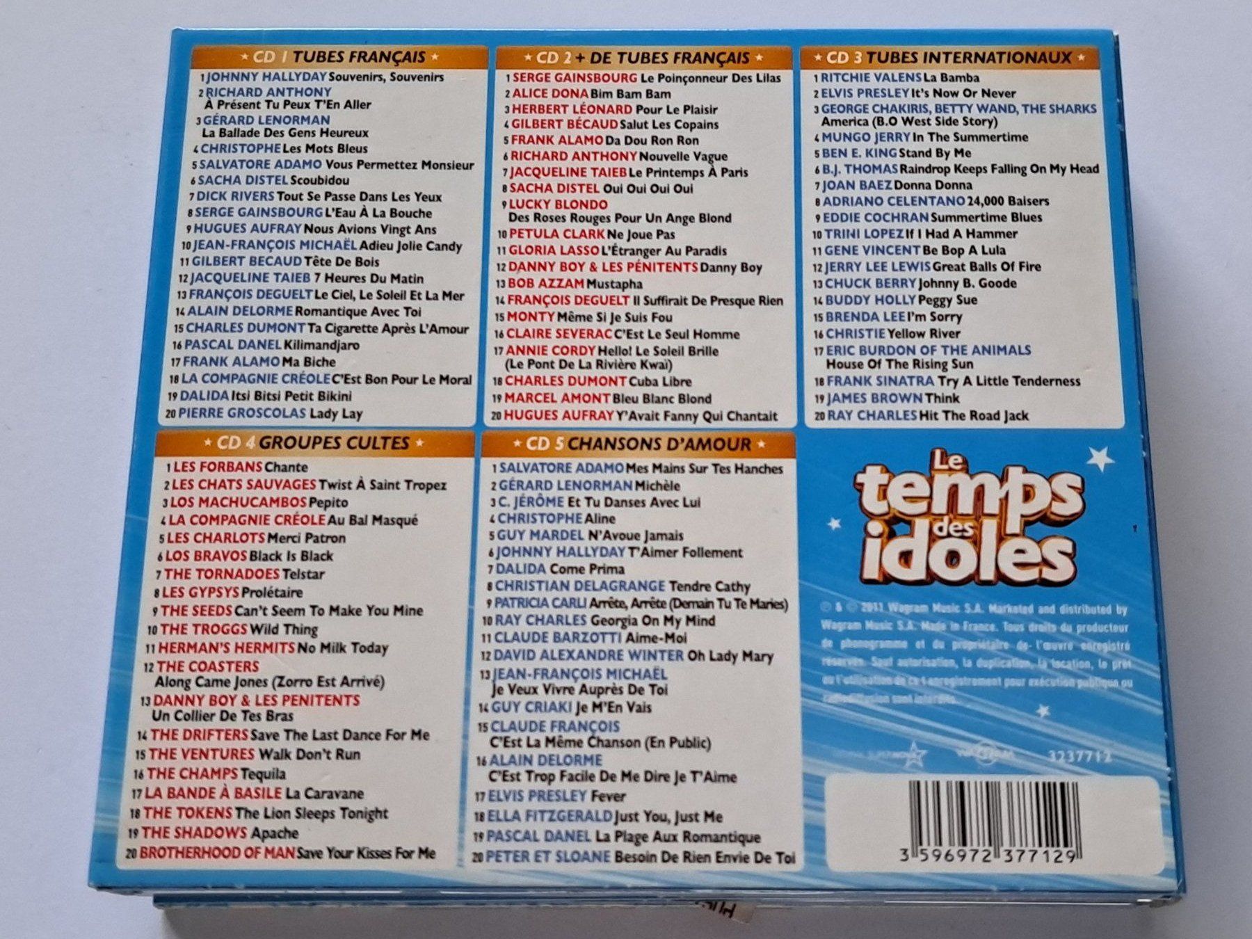 CD: Coffret 5 Cds Le temps des Idoles – Usato da Pully venduto da bro_n52j 2
