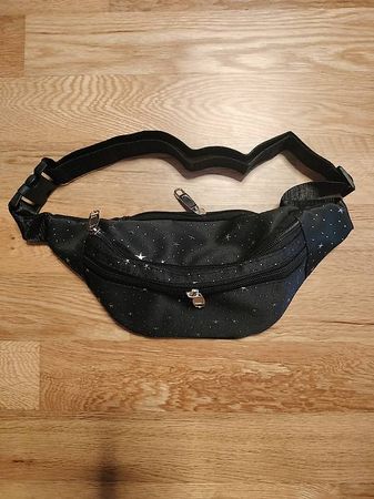 Bauch-Gürteltache Sternendesign in Schwarz/Neu