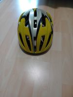 Fahrradhelm gelb silber gebraucht guter Zustand
