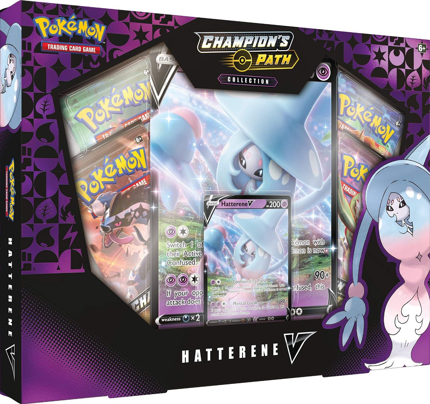 Pokémon Carte collezionabili: 2020 Pokémon Champion's Path Collection Box Hatterene EN – Nuovo e nell'imballaggio originale da Zürich venduto da Gamecards